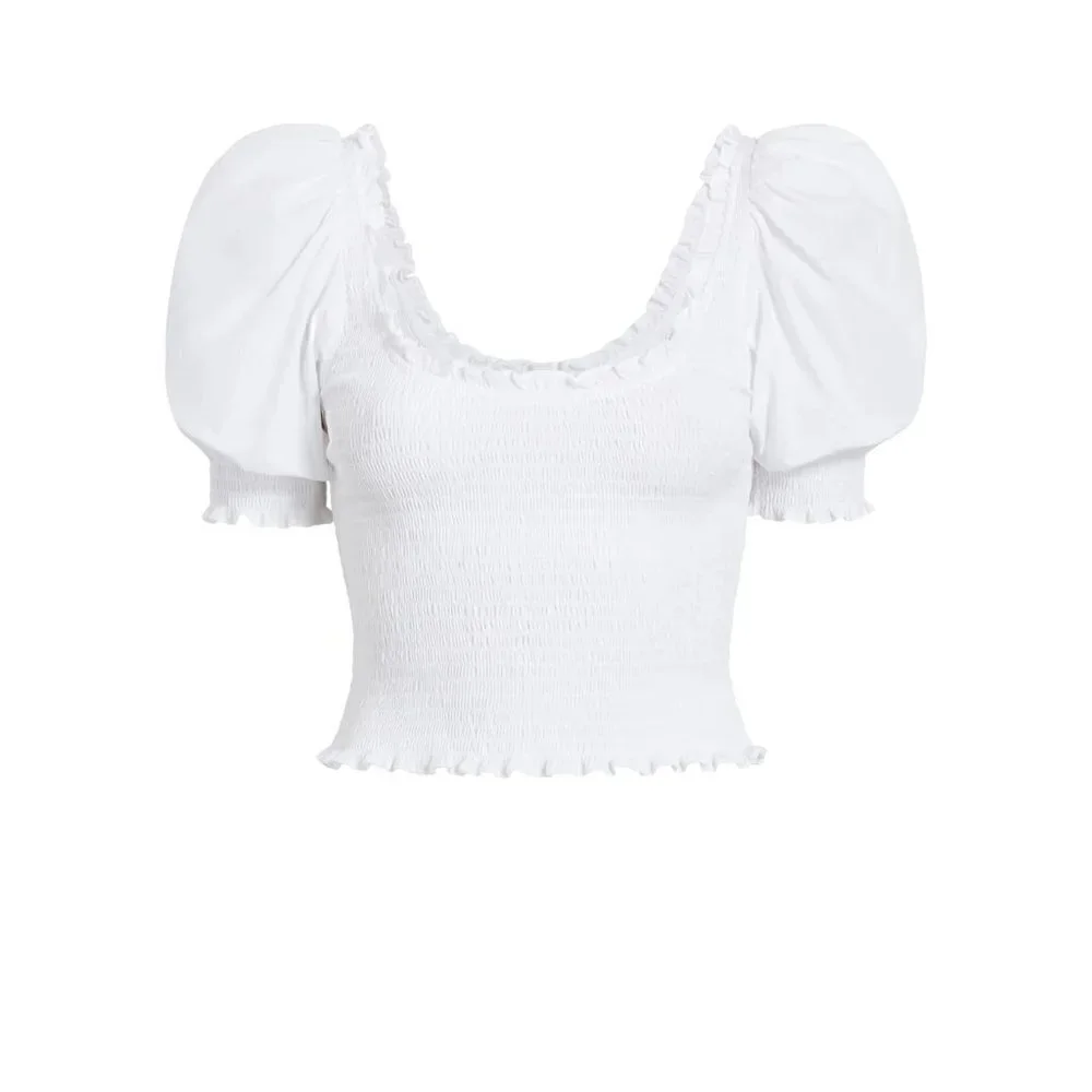 Hill House The Aiko Nap Top in White Size XXL NWT